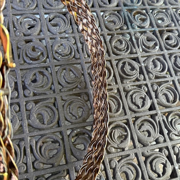 Vintage Braided Bronze Belt women’s Size 28 - Picture 4 of 4